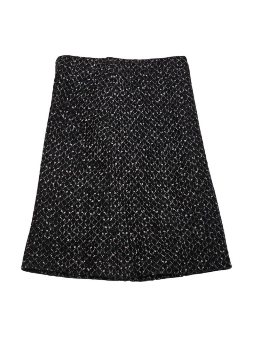 Chanel Set Suit Jacket Skirt Size 36 Black Nylon Silk Mohair - Picture 6 of 11